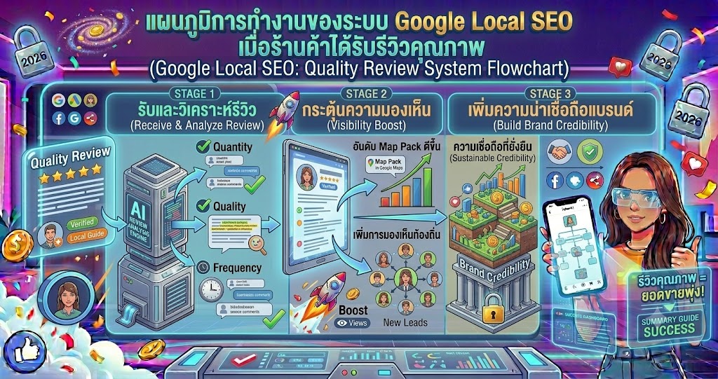 รีวิว 5 ดาว Google Maps