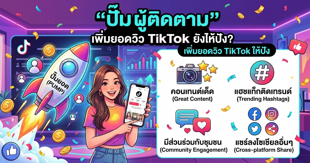 เพิ่ม ยอด วิว TikTok ยังไงให้ปัง
